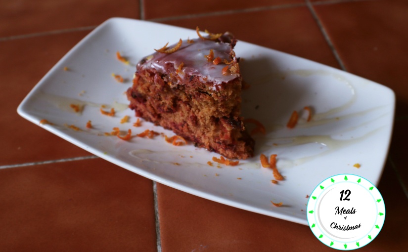12 Meals of Christmas – Day 3 – Beetroot, Orange and Ginger Cake